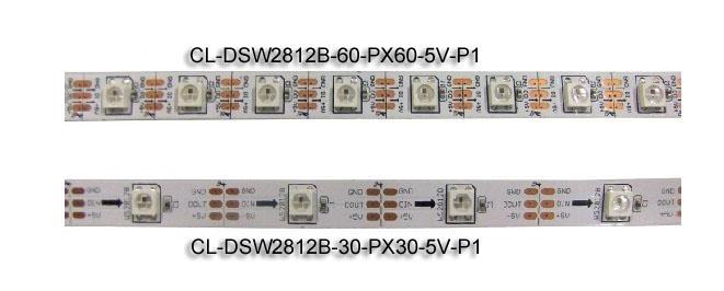 5VDC WS2812B डिजिटल एलईडी स्ट्रिप लाइट्स एड्रेसेबल 30 पिक्सल / एम और 30 एलईडी / एम 1