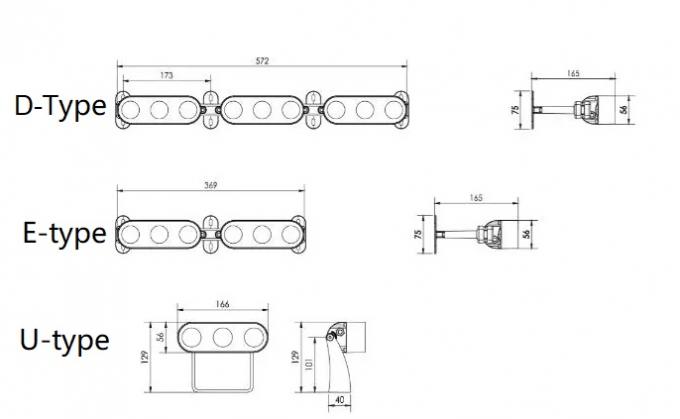 आर्किटेक्चरल और लैंडस्केप लाइटिंग के लिए 12W 15W LED प्रोजेक्टर फ्लड लाइट्स 1