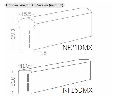 DMX512 डिजिटल नियॉन एलईडी रस्सी रोशनी, बेंडेबल एलईडी नियॉन फ्लेक्स लाइट यूवी प्रतिरोधी; 2