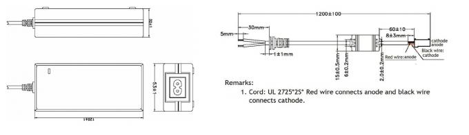 3 वितरण कनेक्टर के लिए 12vdc स्विचिंग बिजली की आपूर्ति 2 पिन कनेक्टर 0
