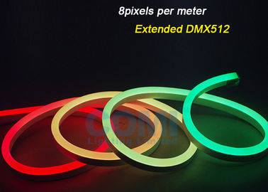 WS2812 प्रोग्रामेबल डोम DMX डिजिटल पिक्सेल LED नियॉन स्ट्रिप 12W / M 60LEDs / m