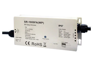 12 - 36VDC 4 चैनल एलईडी कंट्रोलर, RF RGBW एलईडी लाइट कंट्रोलर मल्टीपल जोन फंक्शन