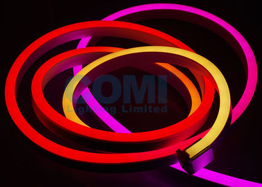 24V 5050 RGB एड्रेसेबल DMX नियॉन एलईडी स्ट्रिप लाइट्स 8 पिक्सल / मीटर IP68 वाटरप्रूफ