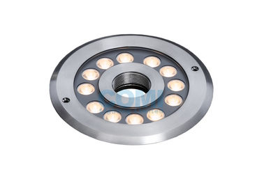 B4TA1257 B4TA1218 24VDC 12pcs 2W या 3W सेंट्रल इजेक्टिव ड्राई लैंड एलईडी फाउंटेन लाइट्स, लो वोल्टेज अंडरवाटर पॉन्ड लाइट्स